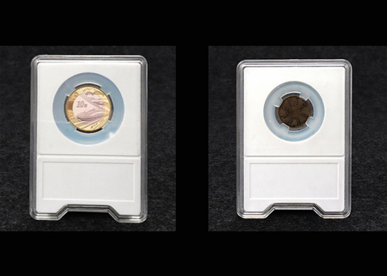 ギフトの小さいディスプレイ・ケースはプラスチック硬貨の化粧箱の耐衝撃性を取り除きます