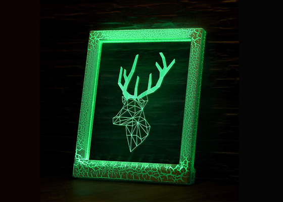 遠隔コントローラーのアクリルの物質的なパネルが付いている家の装飾3D LEDランプ夜ライト
